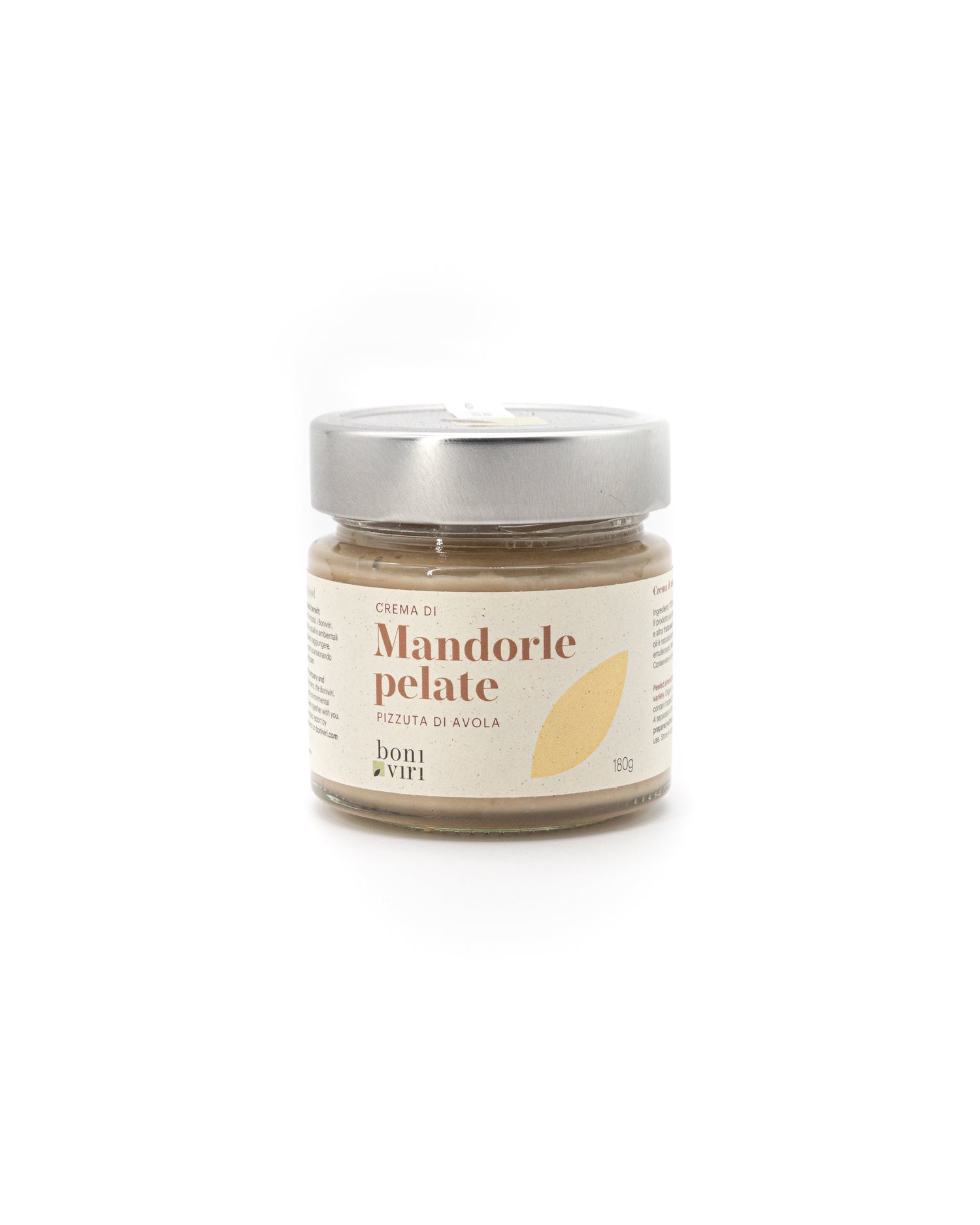 Crema of peeled almonds