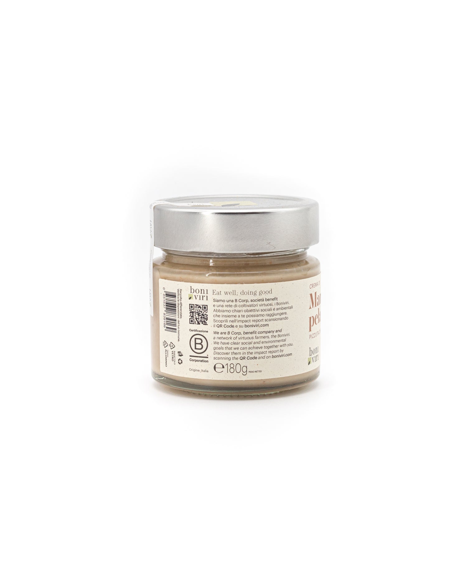 Crema of peeled almonds