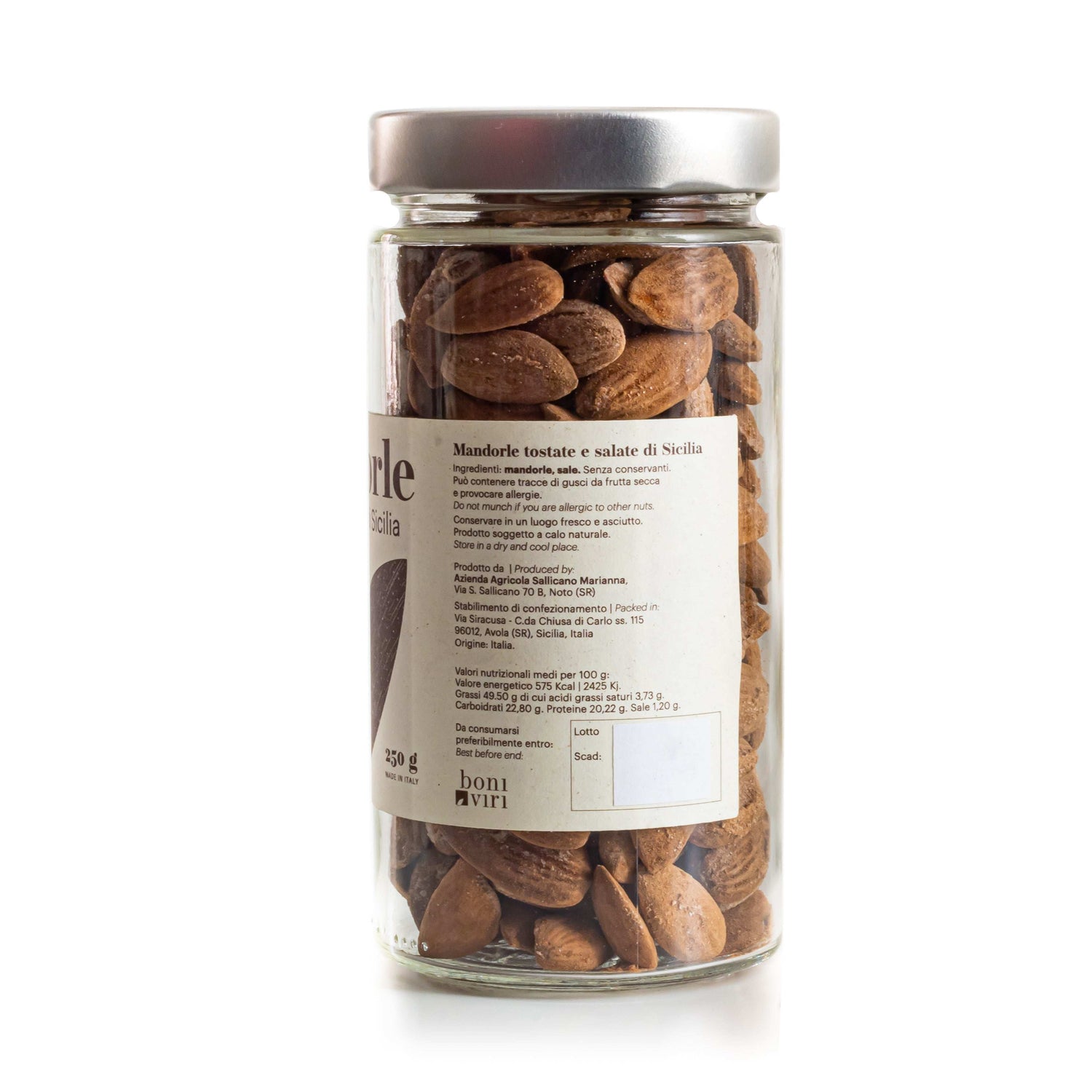 Mandorla Pizzuta d'Avola Tostata e Leggermente Salata