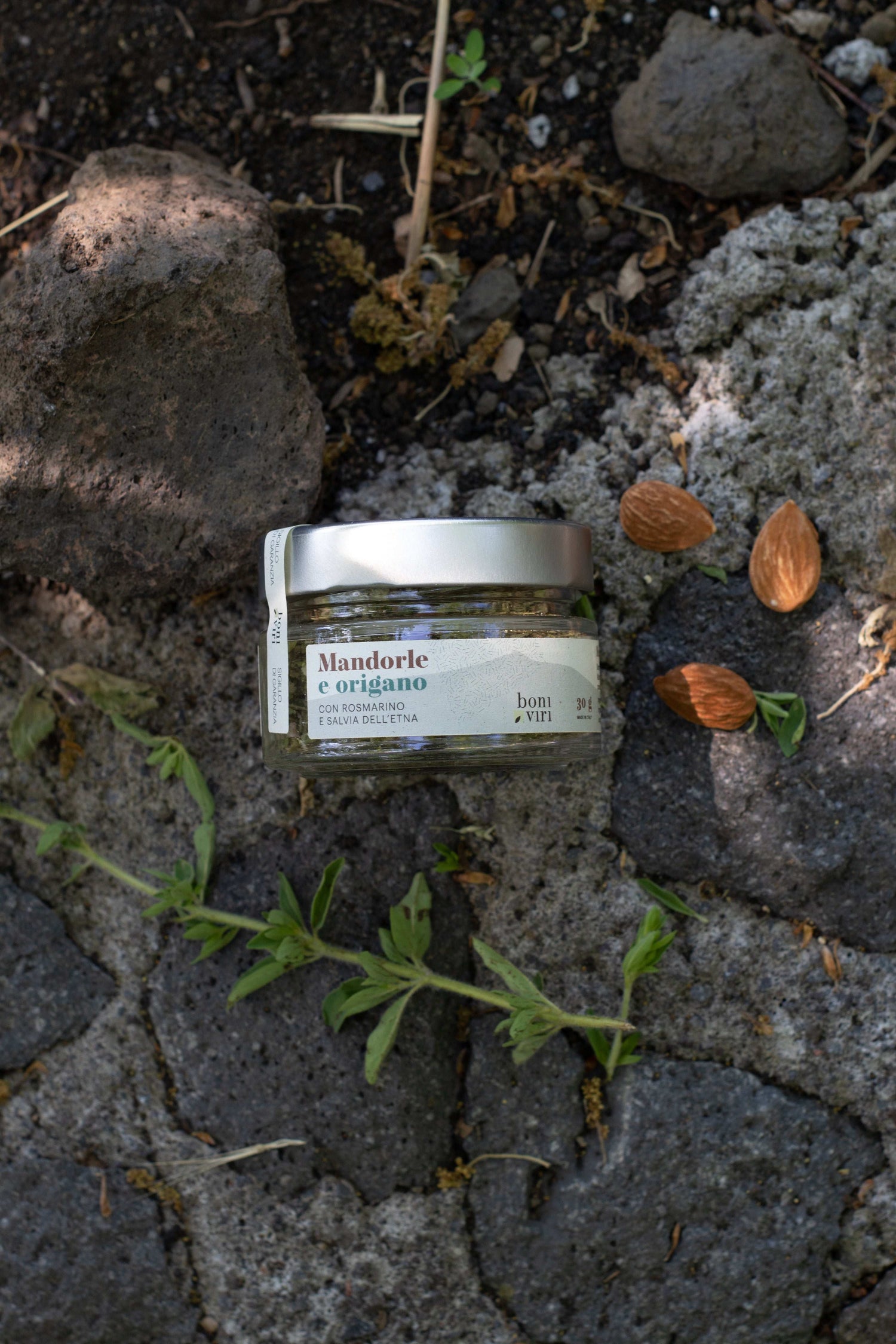 Mix Mandorle, Origano, Rosmarino in Barattolo Boniviri