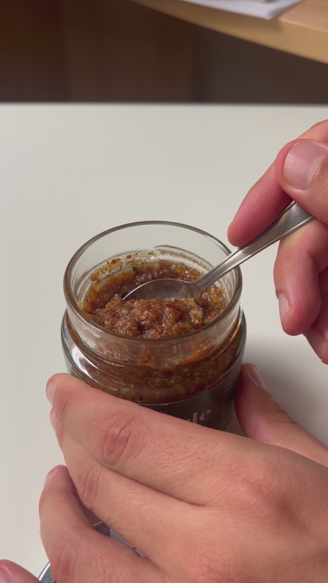 Pizzuta almond pesto with capers and dried tomatoes