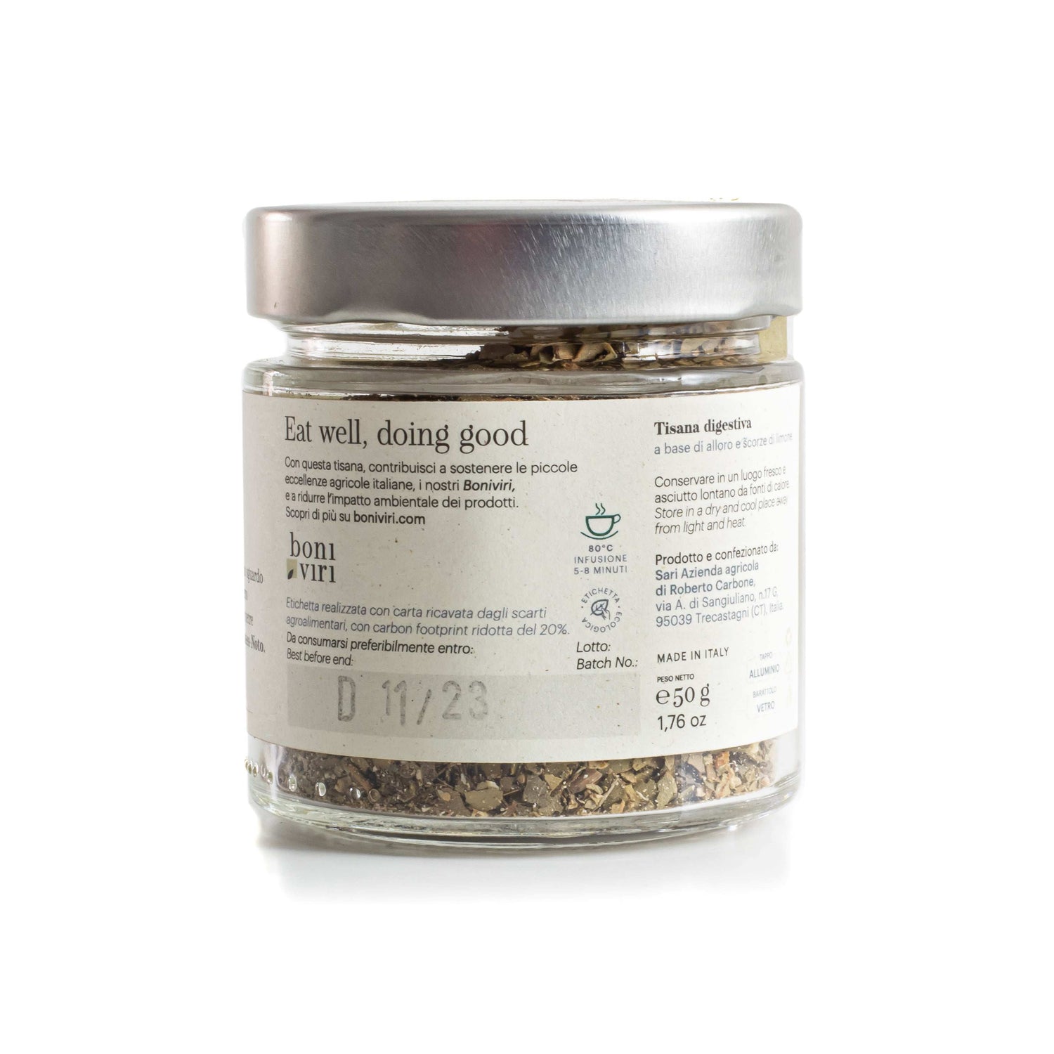 Tisana Digestiva Alloro e Scorza di Limone