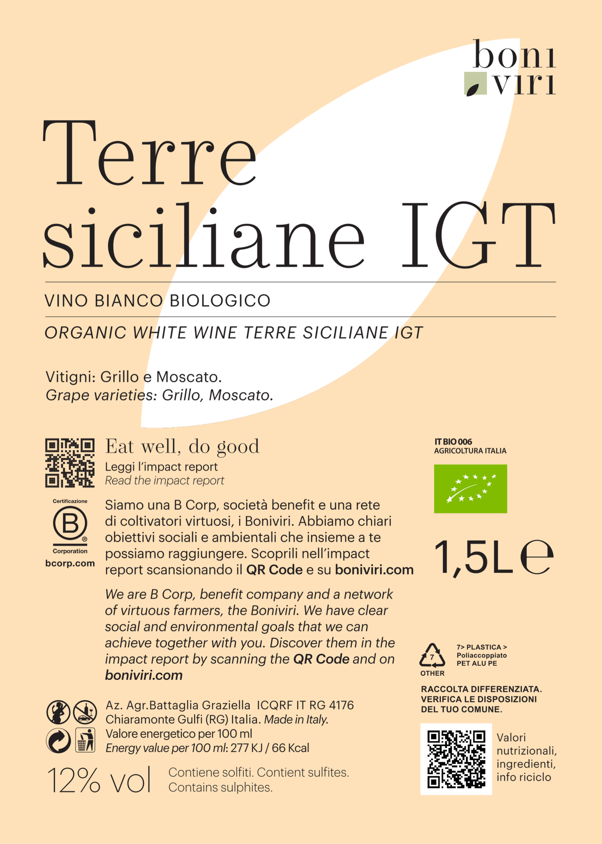 Nero d'Avola Vino Tinto Siciliano Bio
