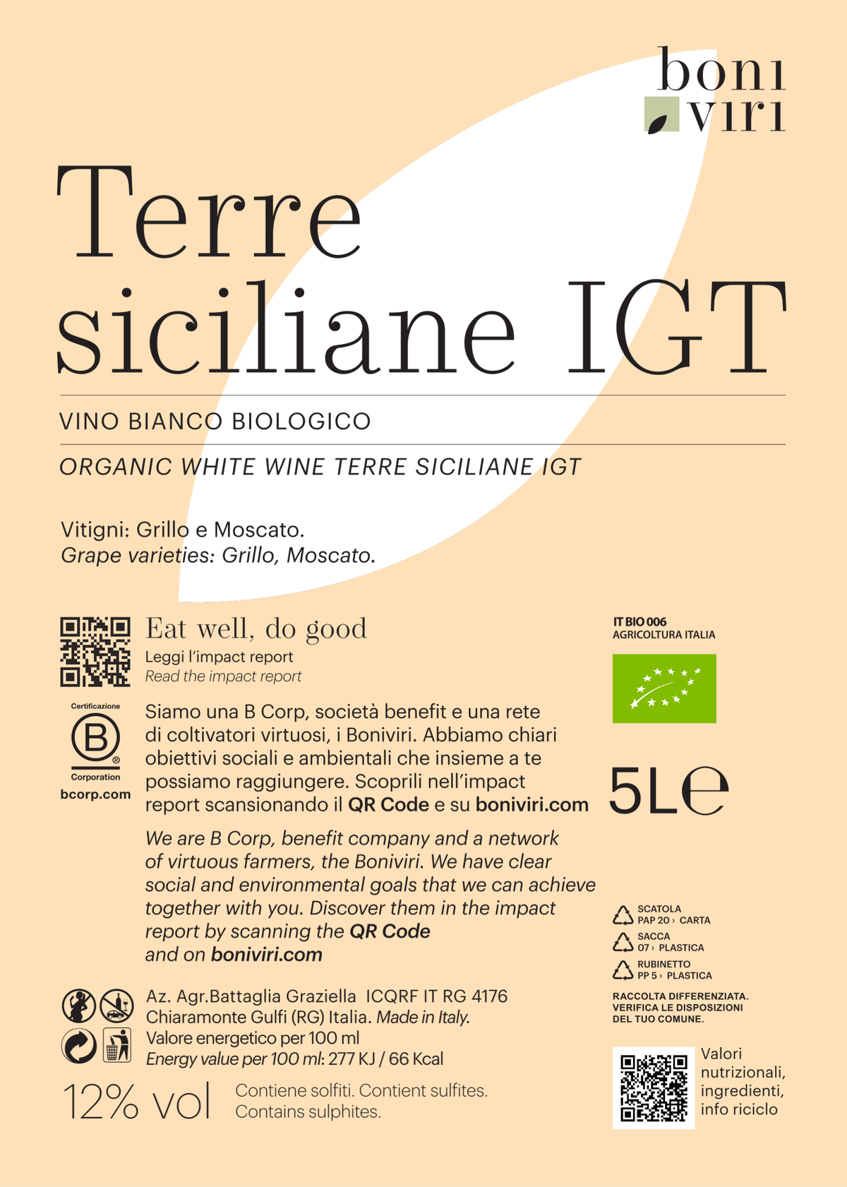 Nero d'Avola Vino Tinto Siciliano Bio