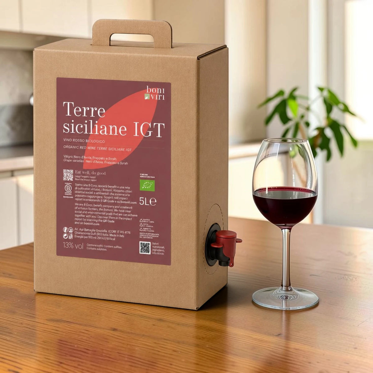 Nero d'Avola Vino Tinto Siciliano Bio