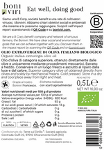 Olio d'Oliva "Audace" - 100% EVO Bio Italiano