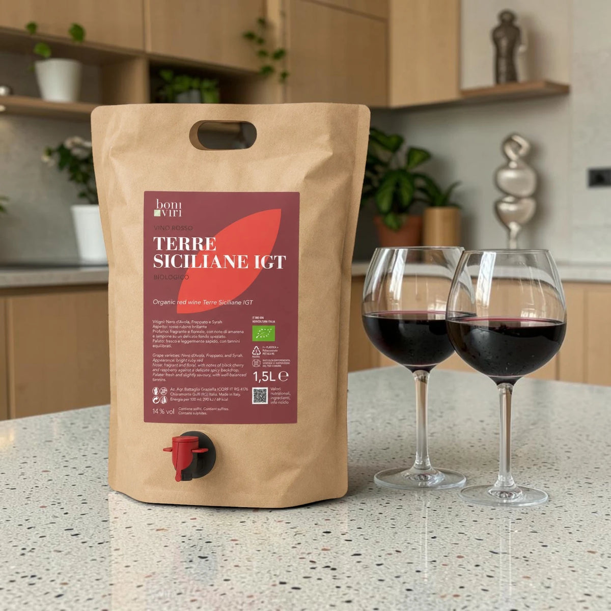 Nero d'Avola Vino Tinto Siciliano Bio