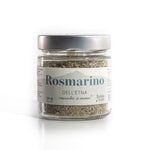 Rosmarino essiccato in barattolo di vetro