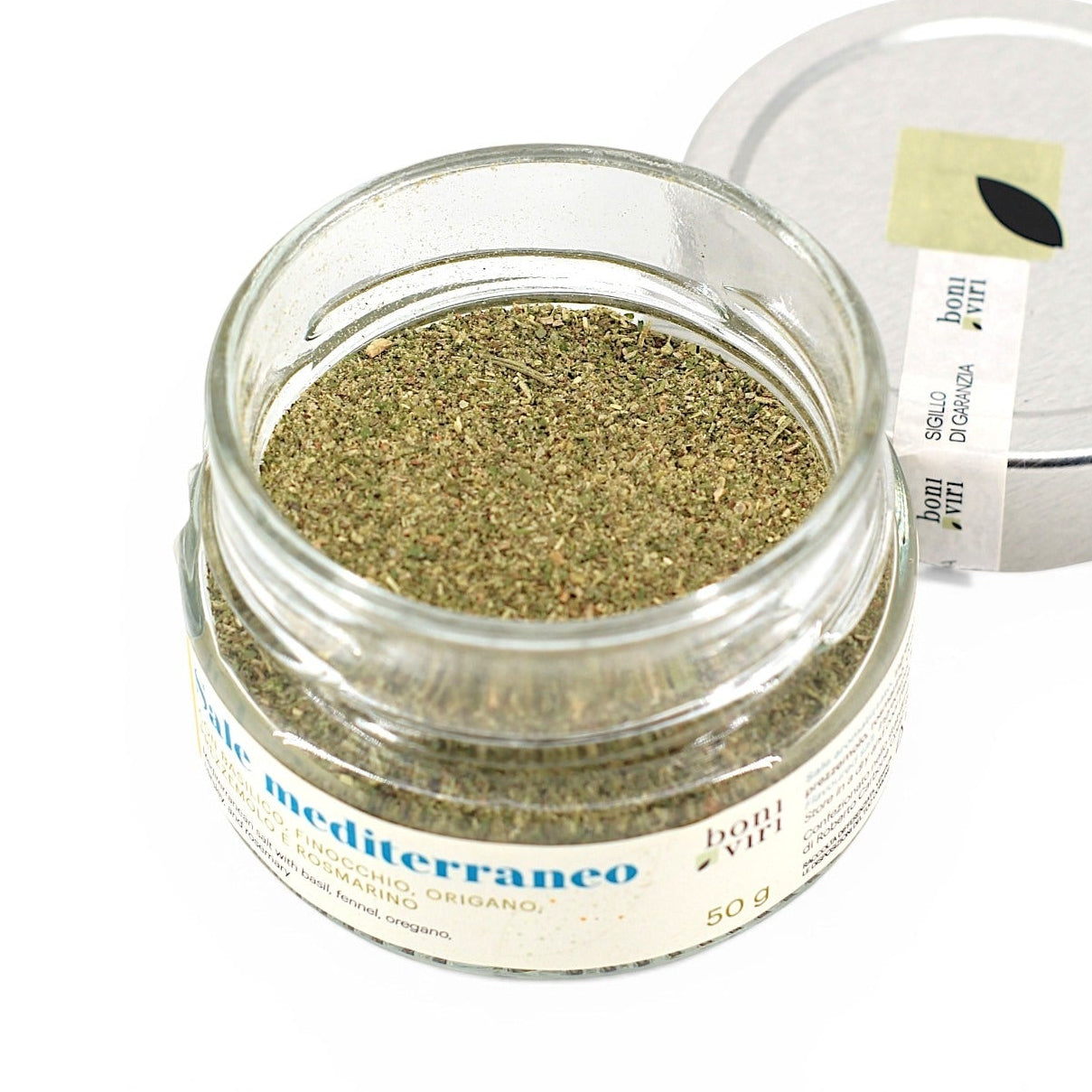 Sale mediterraneo con basilico, finocchio, origano, prezzemolo, rosmarino - 50 g