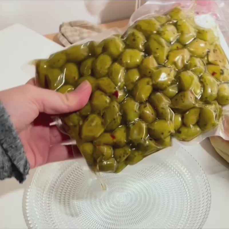 Olive condite Nocellara dell'Etna da tavola - 500 g