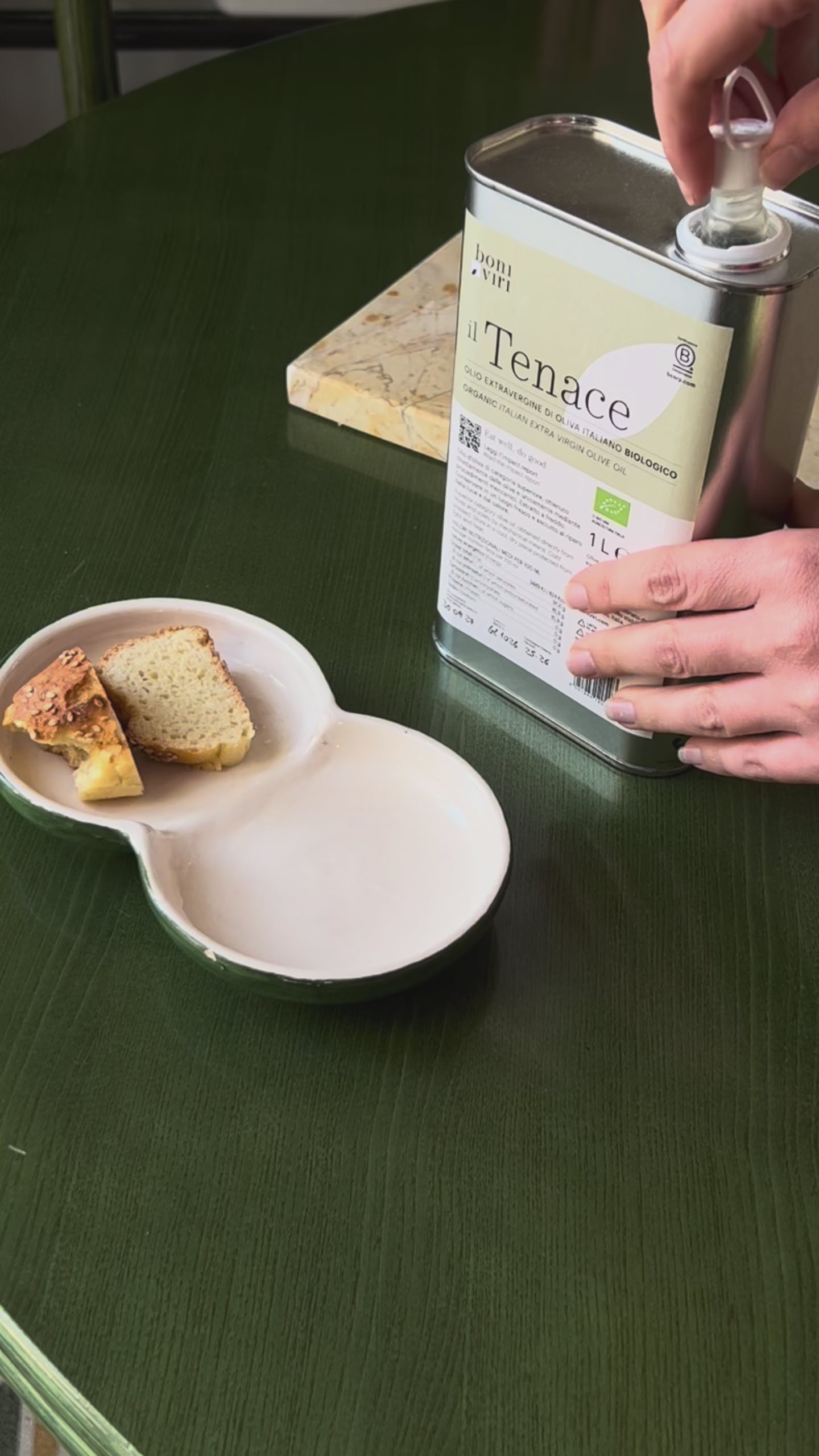 Olio Extravergine di Oliva Biologico "Il Tenace" - fruttato medio/intenso 100% Italiano